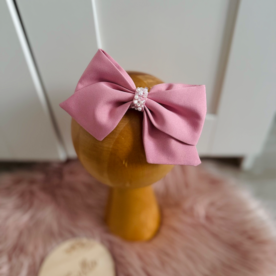 Opaska kokarda zdobiona